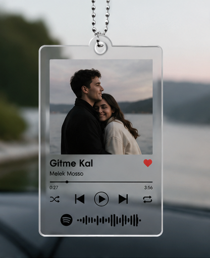 Lurea™ Signature: Kişiye Özel Spotify Plaklı Araç Süsü
